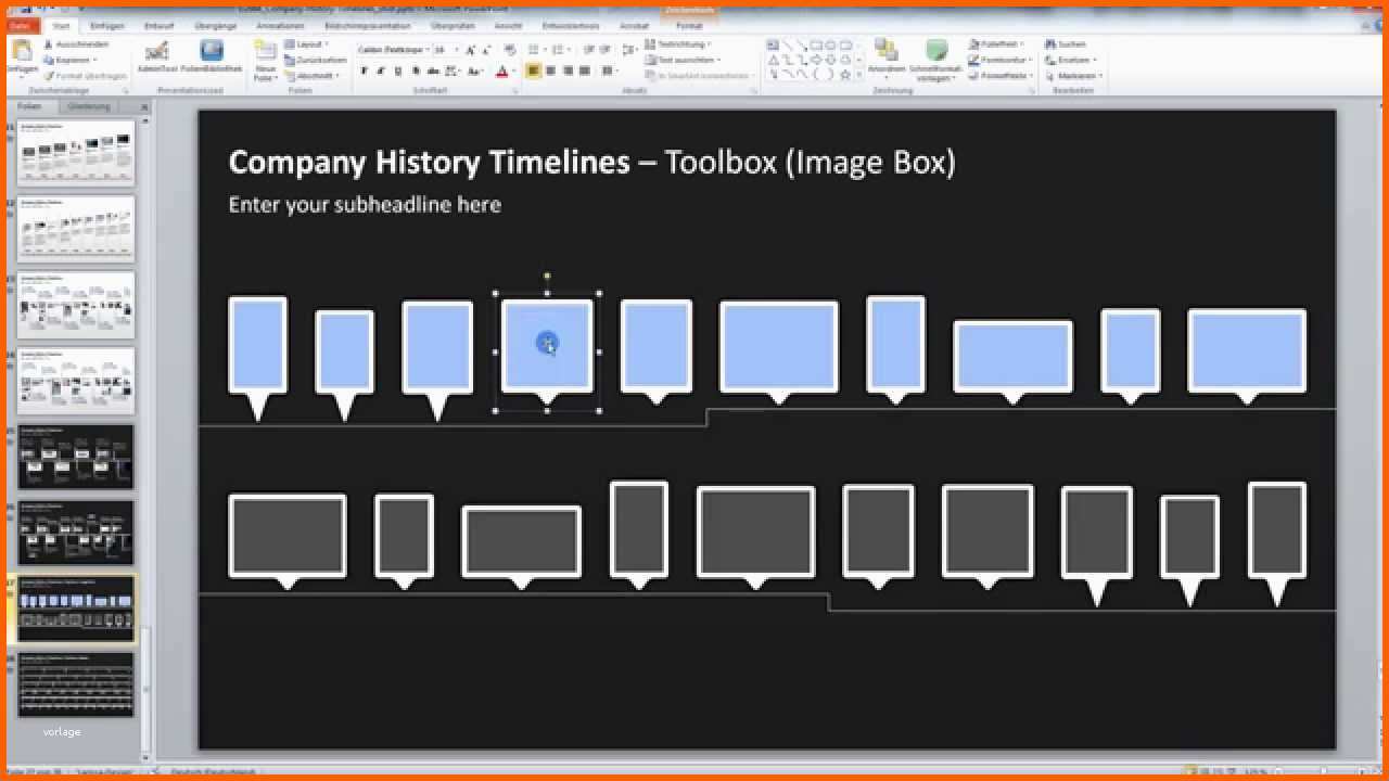 Atemberaubend Powerpoint Vorlage Zeitstrahl Unternehmensgeschichte