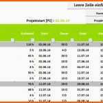 Atemberaubend Projektplan Excel