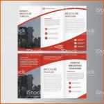 Atemberaubend Red Elegance Business Trifold Business Leaflet Brochure
