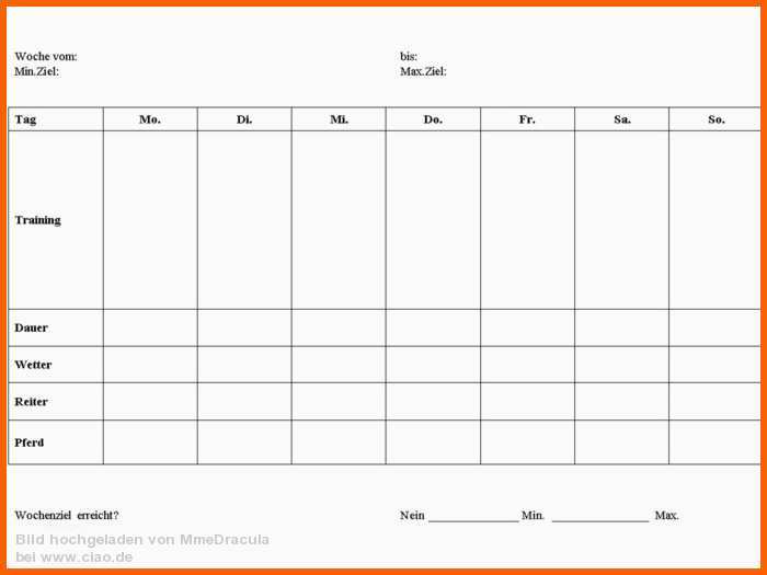 Atemberaubend Trainingsplan Buch Bild – Vorlagen Kostenlos