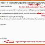 Atemberaubend Versicherung Kündigen Vorlage Allianz