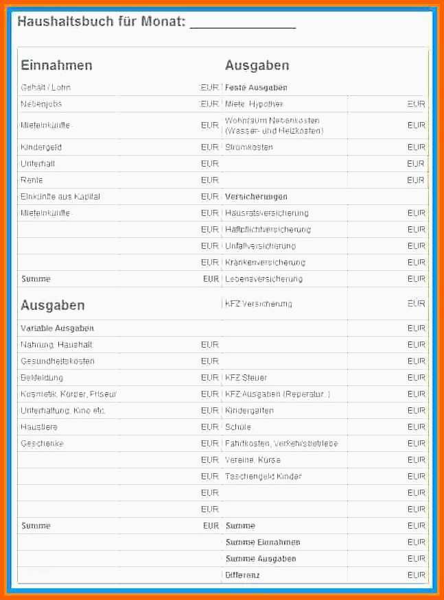 Außergewöhnlich 10 Haushaltsplan Mit Kindern Vorlage