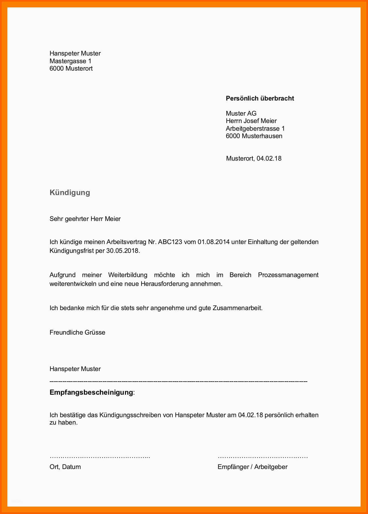 Außergewöhnlich 14 Job Kündigen Vorlage