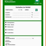 Außergewöhnlich 15 Notfallplan Muster