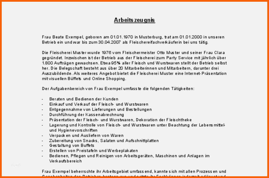 Außergewöhnlich 60 Erstaunlich Gutes Arbeitszeugnis Vorlage Abbildung