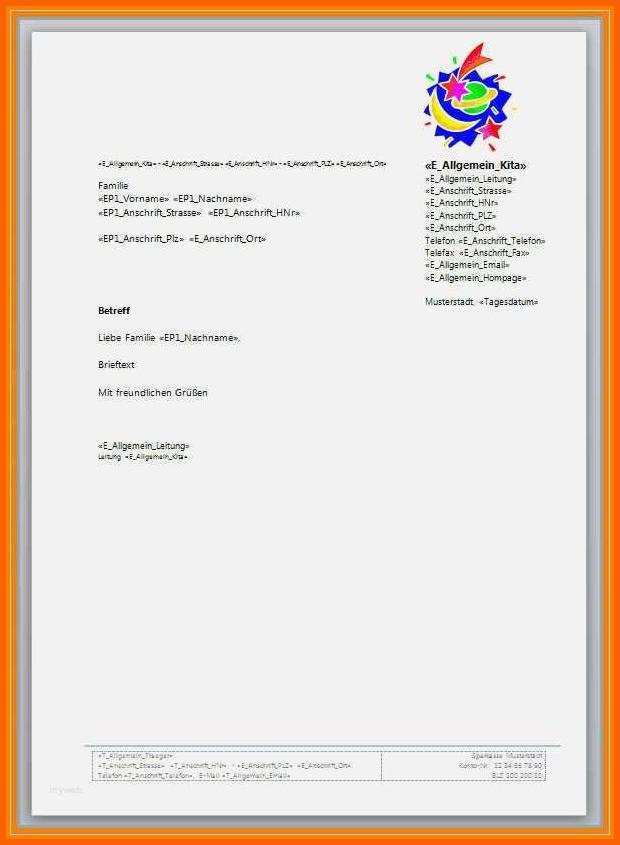 Außergewöhnlich 7 Briefkopf Erstellen Vorlage