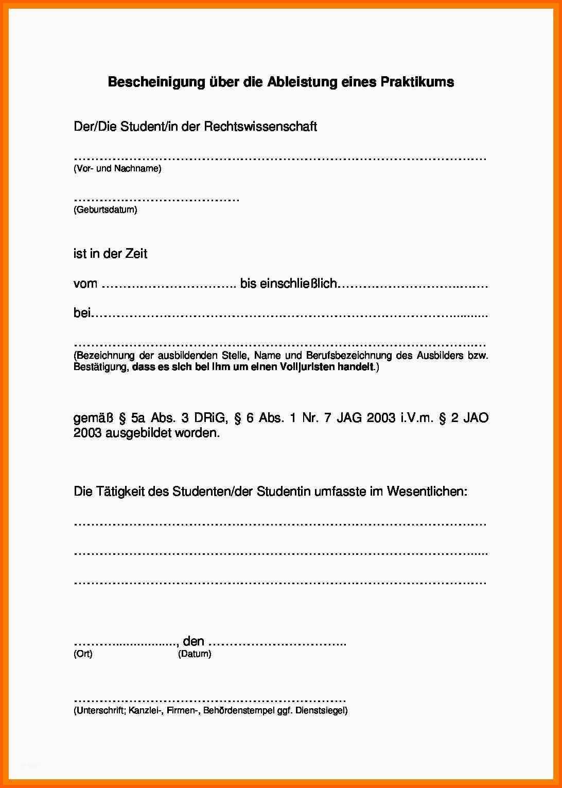 Außergewöhnlich 8 Bestätigung Praktikum Vorlage