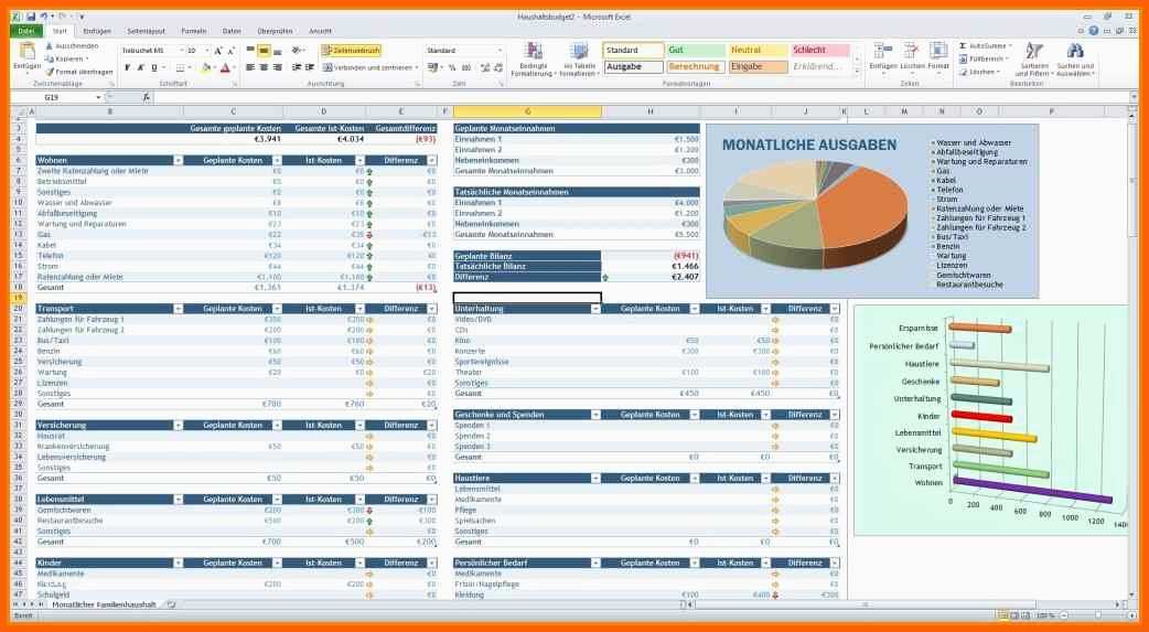 Außergewöhnlich 8 Vorlage Einnahmen Ausgaben Rechnung Excel