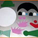 Außergewöhnlich Bastelvorlage Clown Aus tonpapier Selber Basteln