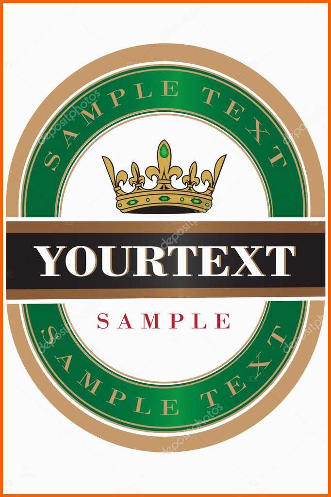 Außergewöhnlich Bier Etikett Vorlage Word – Mimpi