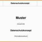 Außergewöhnlich Datenschutzkonzept Muster Ausschnitt