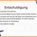 Außergewöhnlich Entschuldigung Schule Vorlage Krank Genial Briefe