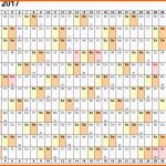 Außergewöhnlich Kalender 2017 Zum Ausdrucken In Excel 16 Vorlagen