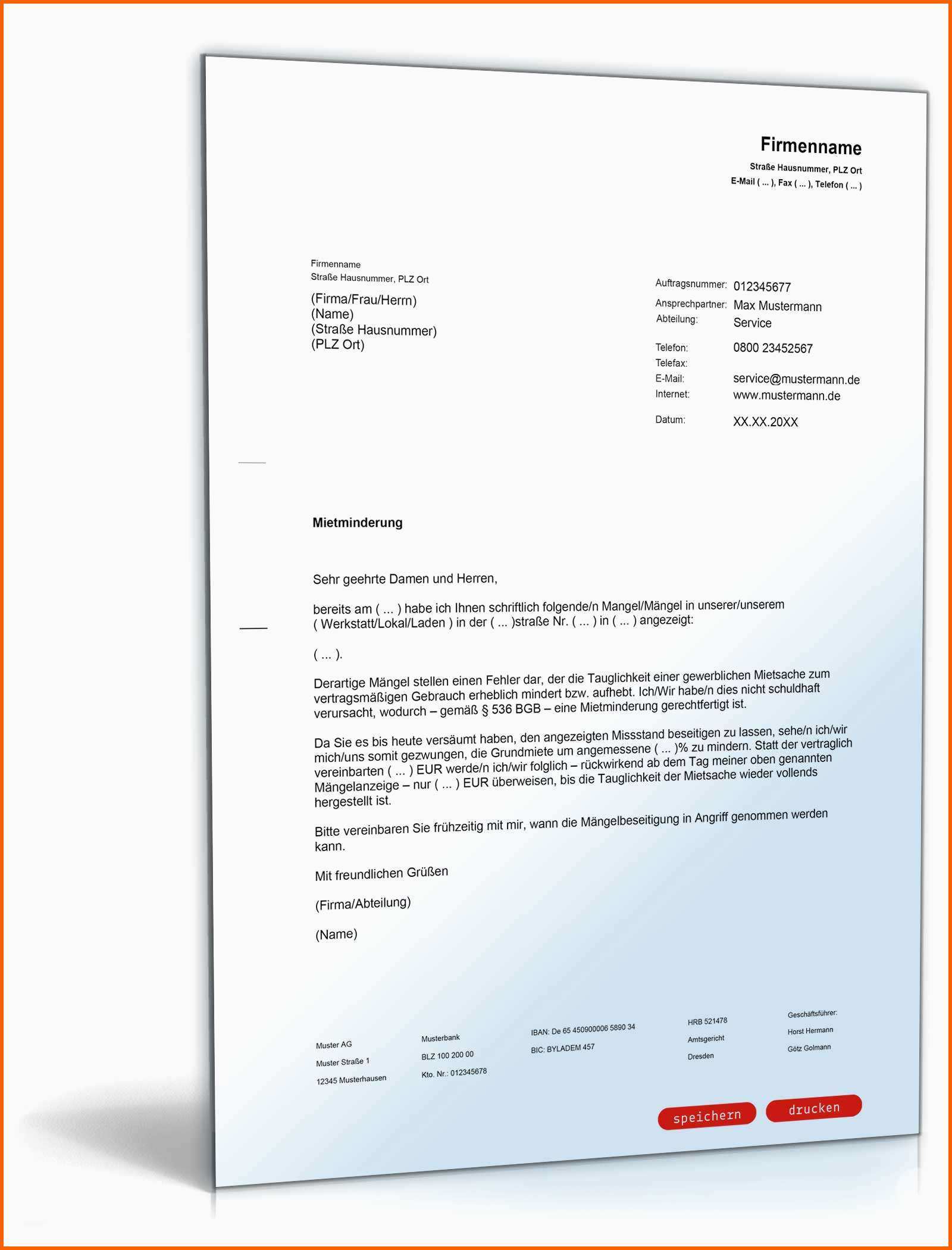 Außergewöhnlich Mietminderung Gewerbemietvertrag
