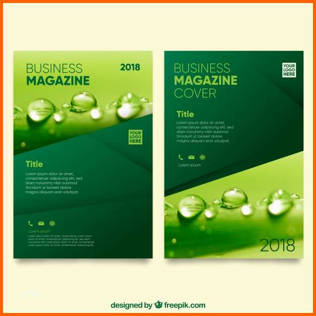Außergewöhnlich Natur Magazin Cover Vorlage Mit Foto