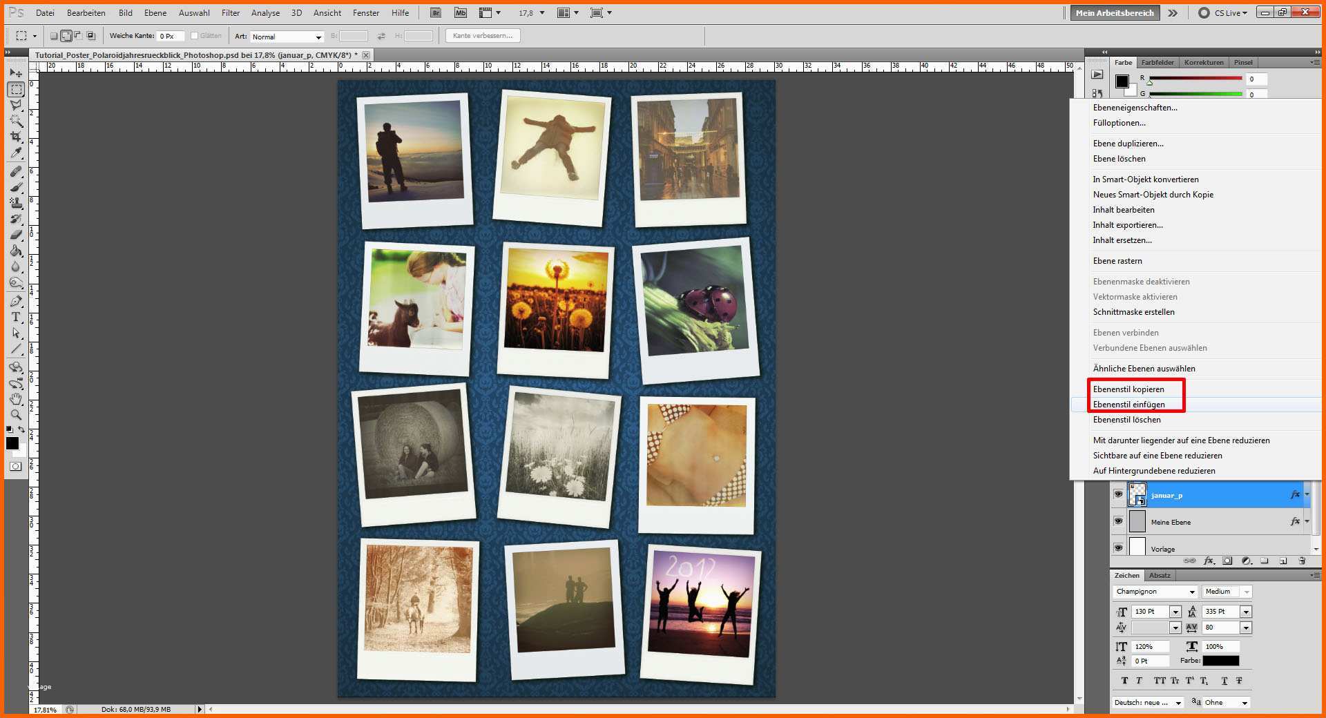 Außergewöhnlich Tutorial Fotocollage In Shop Erstellen Saxoprint Blog