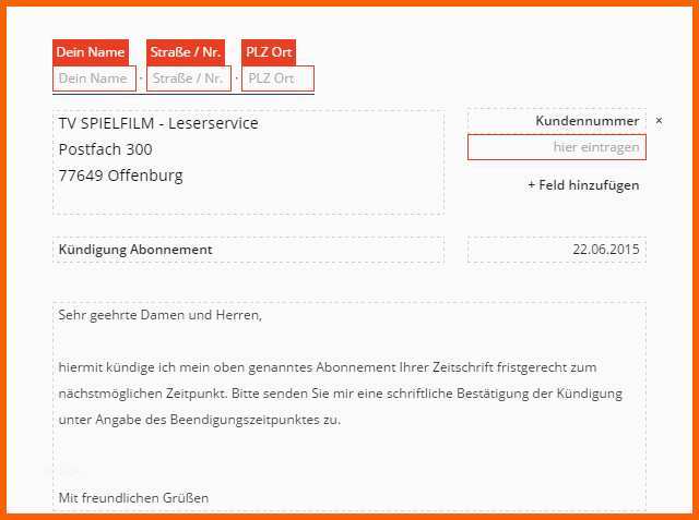 Außergewöhnlich Tv Spielfilm Abo Kündigen Vorlage Download Chip
