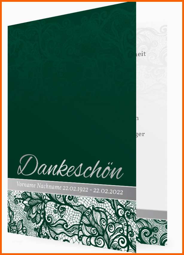 Außergewöhnlich Vorlage Danksagung Trauer