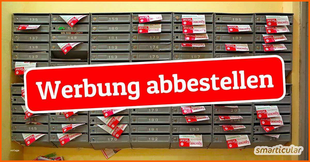 Außergewöhnlich Werbung Abbestellen Rechtswirksam Mit Widerspruchs Vorlage