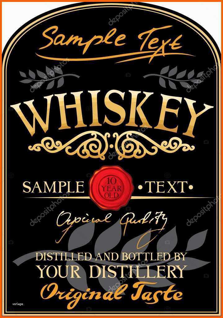 Außergewöhnlich Whisky Etikett — Stockvektor © Tribaliumivanka