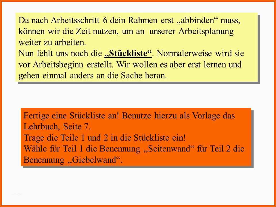 ausergewohnlich wir fertigen ein raucherhauschen ppt video online von arbeitsablaufplan vorlage 1