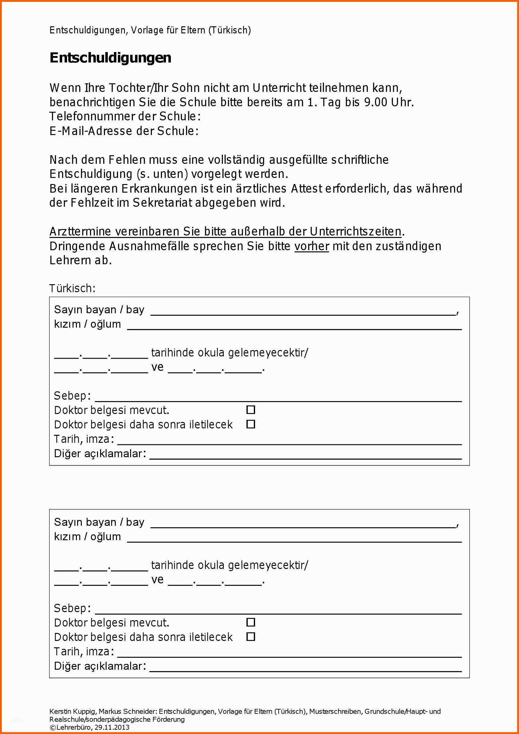Ausgezeichnet 10 Entschuldigungsschreiben Berufsschule Vorlage