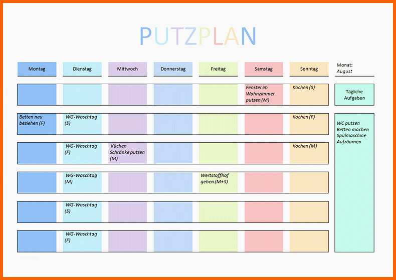 Ausgezeichnet 11 Wochenplan Excel Vorlage