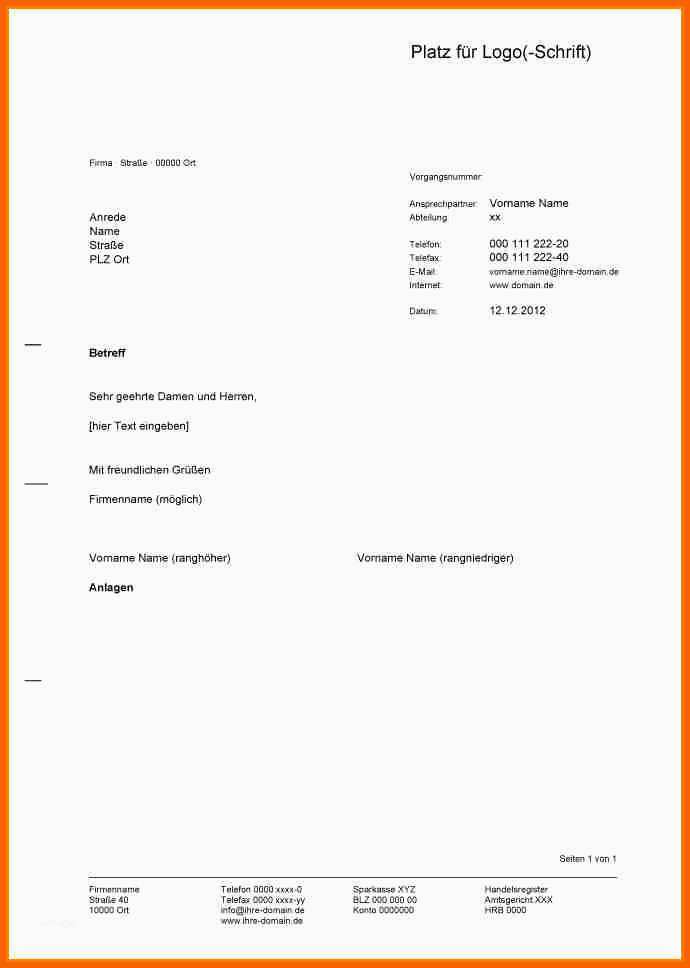 Ausgezeichnet 21 Vorlage Geschäftsbrief Din 5008