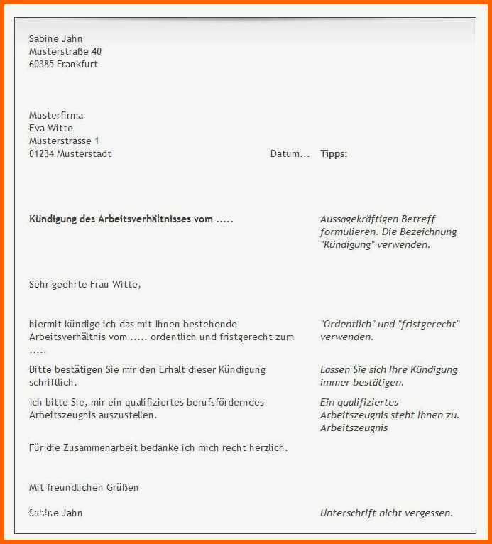 Ausgezeichnet 28 Best Vorlage Betriebsbedingte Kündigung Arbeitgeber