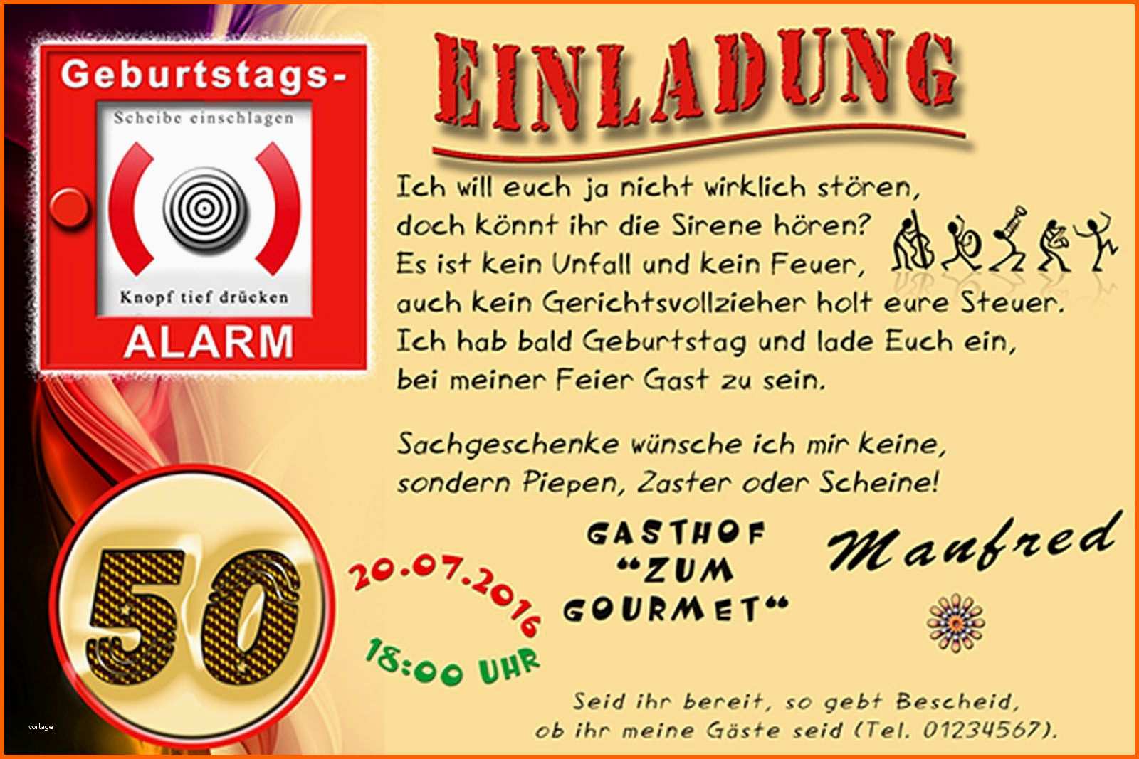 Ausgezeichnet 50 Geburtstag Einladung Vorlage Kostenlos