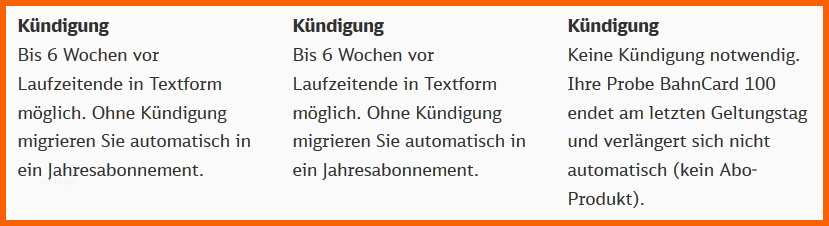 Ausgezeichnet Bahncard Online Kündigen Kostenlose Vorlage Zum Download