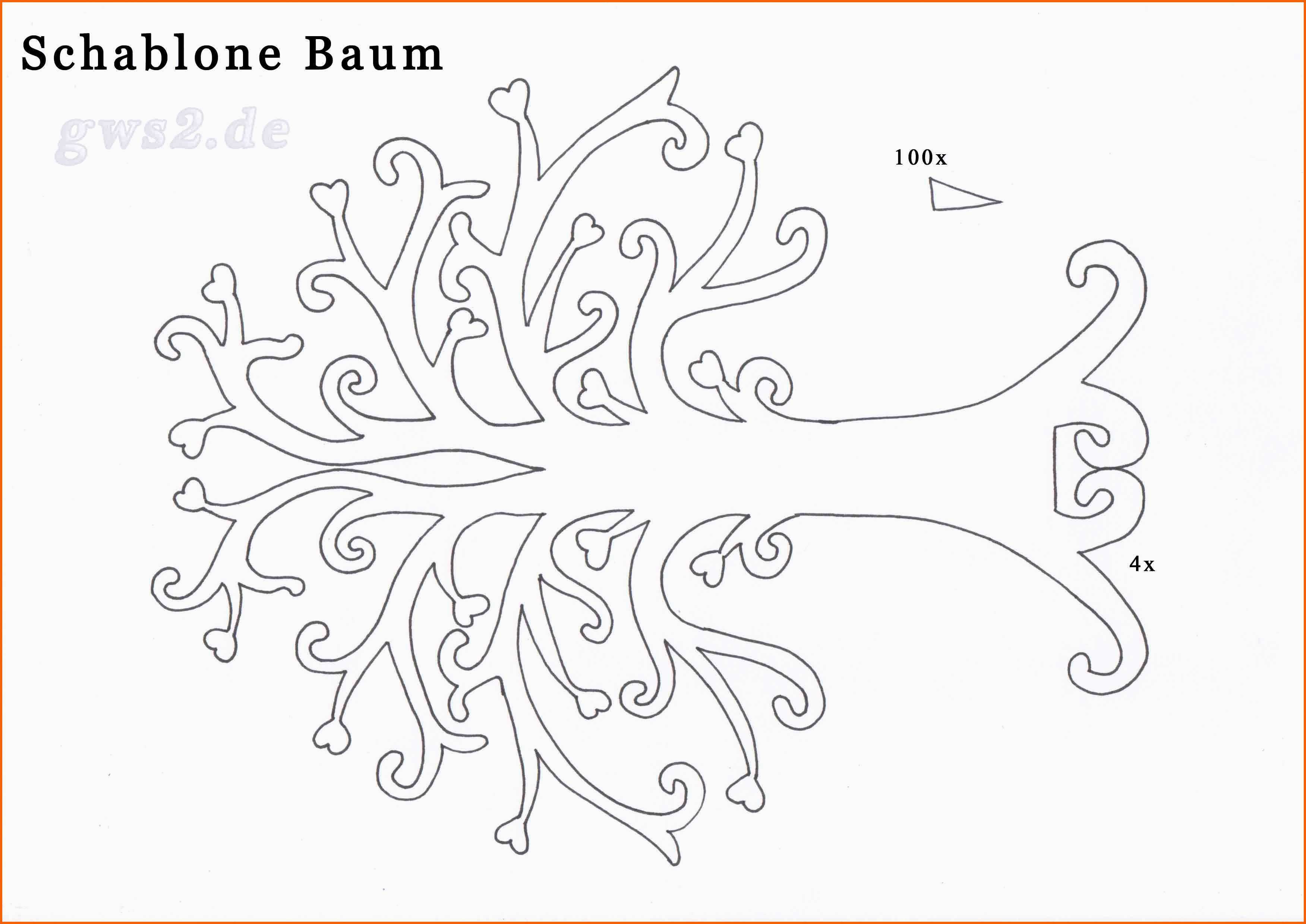 Ausgezeichnet Baum Vorlage Zum Ausdrucken Hübsch Baum Basteln
