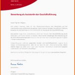 Ausgezeichnet Bewerbung Als Muster