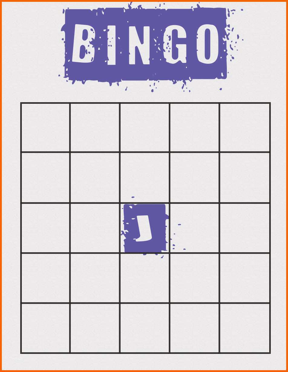 Ausgezeichnet Bingo Vorlage