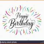 Ausgezeichnet Bunte Happy Birthday Typografischen Design Für Poster