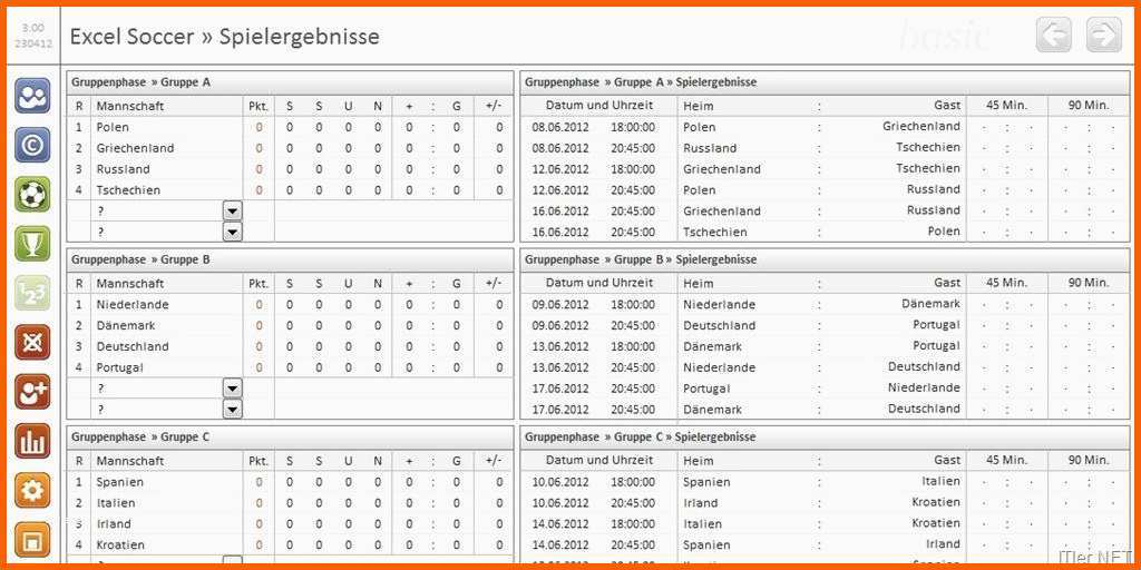 Ausgezeichnet Em Spielplan 2012 In Excel Mit Europameisterschaft Tippspiel
