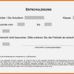 Ausgezeichnet Entschuldigung Schule Vorlage Neu Beste Schule