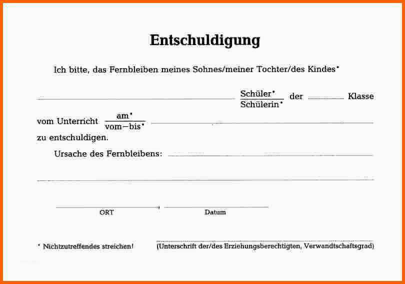 Ausgezeichnet Entschuldigung Schule Vorlage Pdf Erstaunlich 7