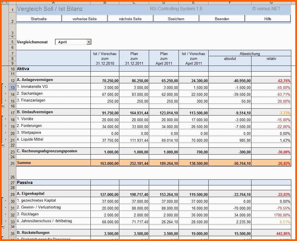 Ausgezeichnet Excel tool Rs Controlling System