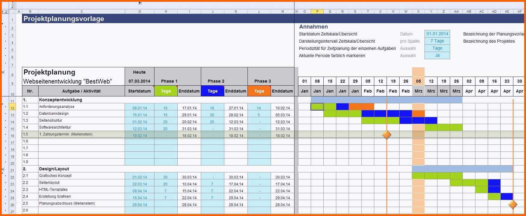 Ausgezeichnet Excel Vorlage Zeitplan