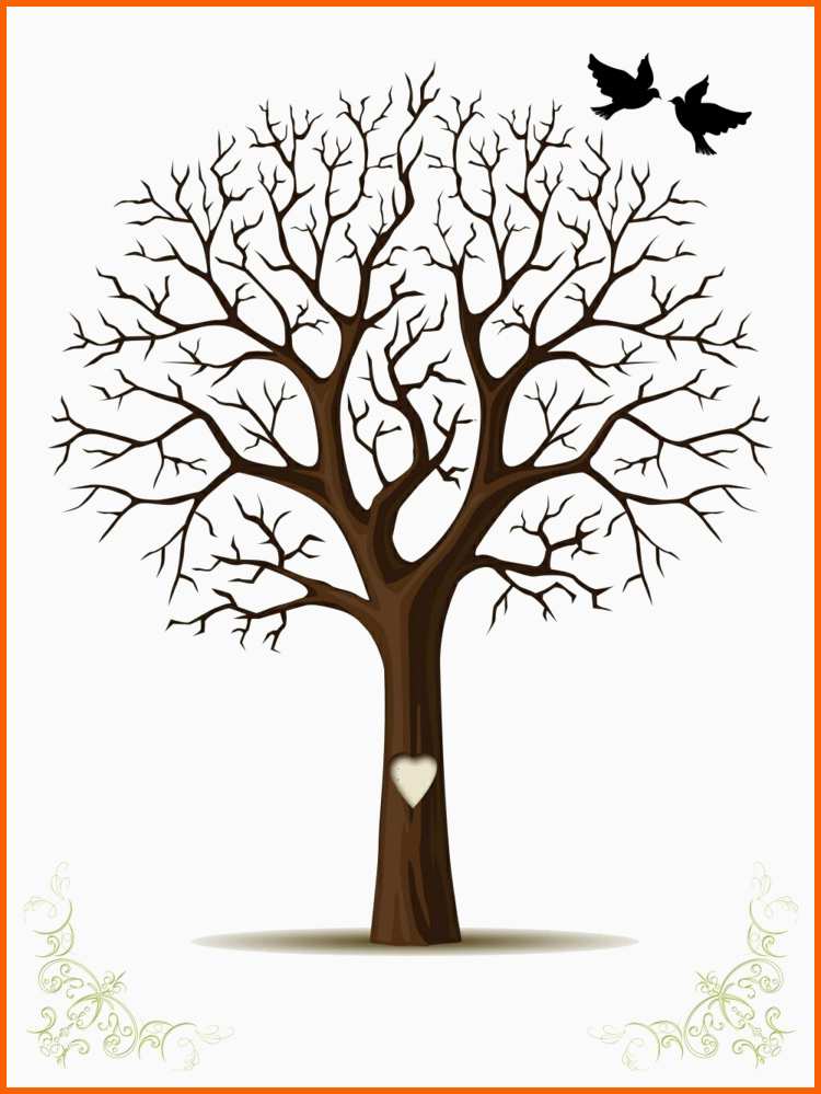 Ausgezeichnet Fingerabdruck Baum Vorlage & andere Motive Kostenlos Zum