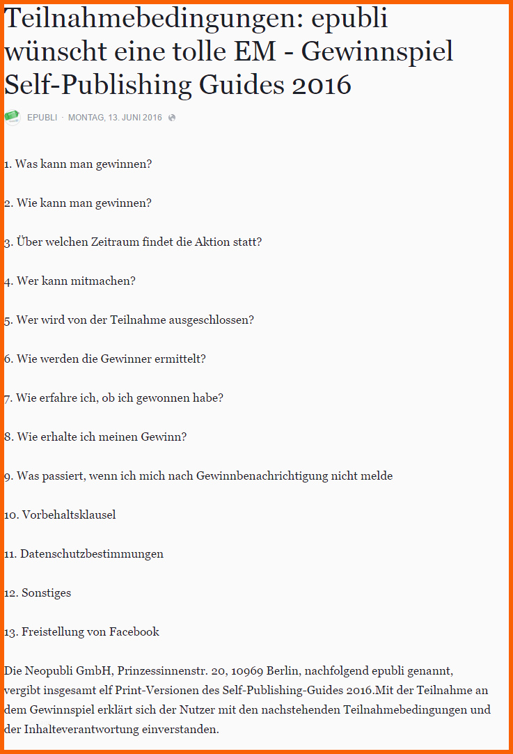 Ausgezeichnet Gewinnspiel Erstellen Das Müssen Sie Beachten