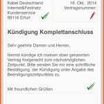 Ausgezeichnet Kabel Deutschland Außerordentliche Kündigung Vorlage