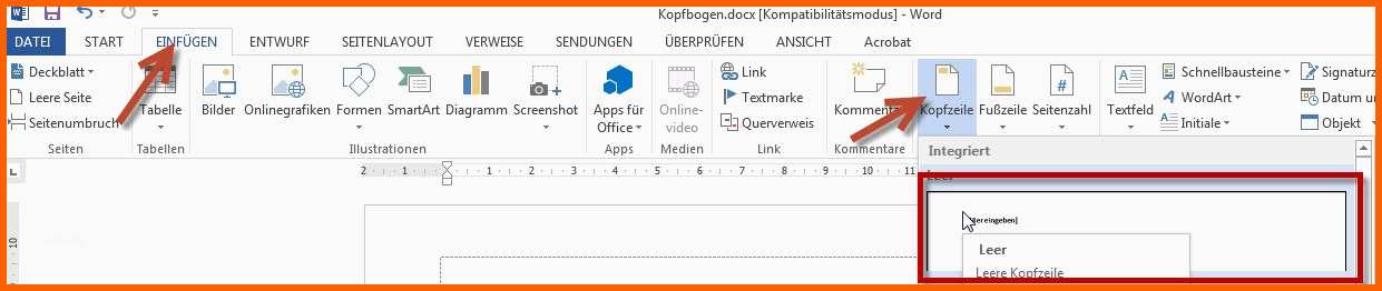 Ausgezeichnet Kopfbogen Selbst Gestalten Mit Ms Word › Blogs54 – Mimpi