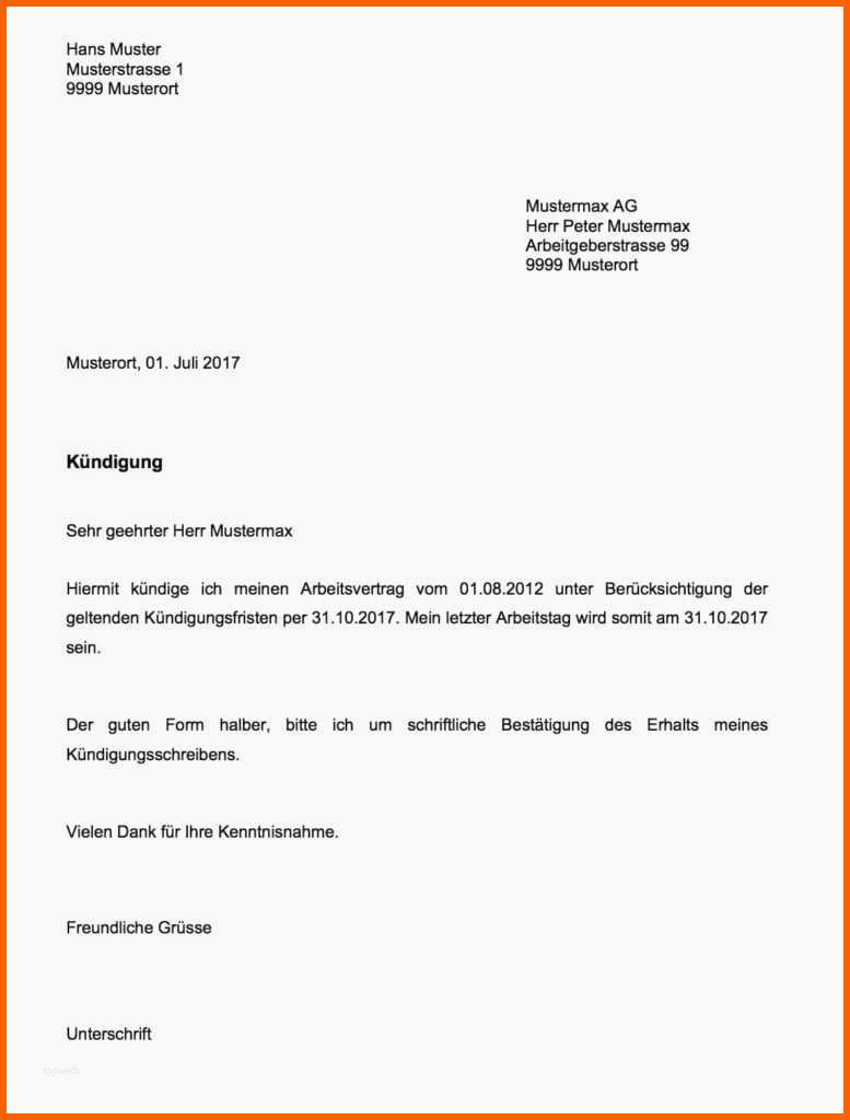 Ausgezeichnet Kündigung Job Vorlage Kundigung Job Vorlage Cool Kundigung