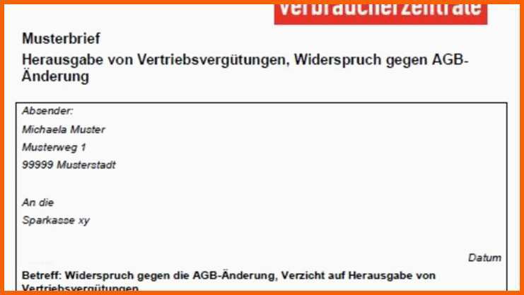 Ausgezeichnet Musterbrief Für Widerspruch Verbraucherschützer Warnen