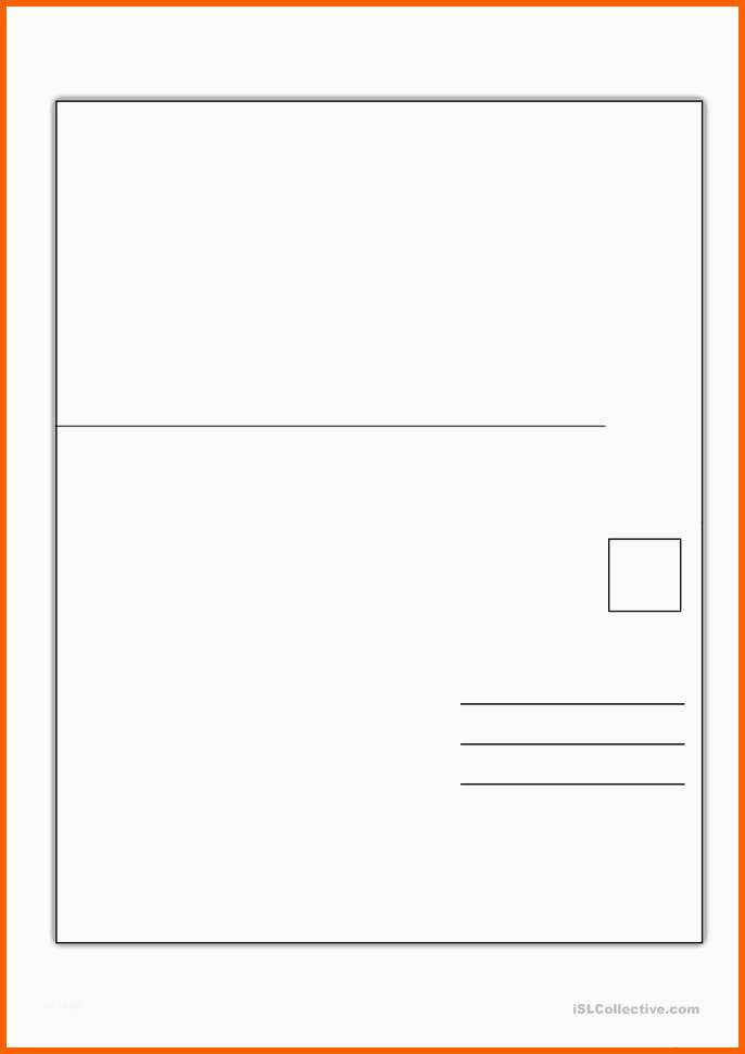 Ausgezeichnet Postkarte Schreiben Vorlage – Various Vorlagen