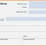 Ausgezeichnet Quittung Vorlage Excel Süß Fein Mietquittungsvorlage Frei