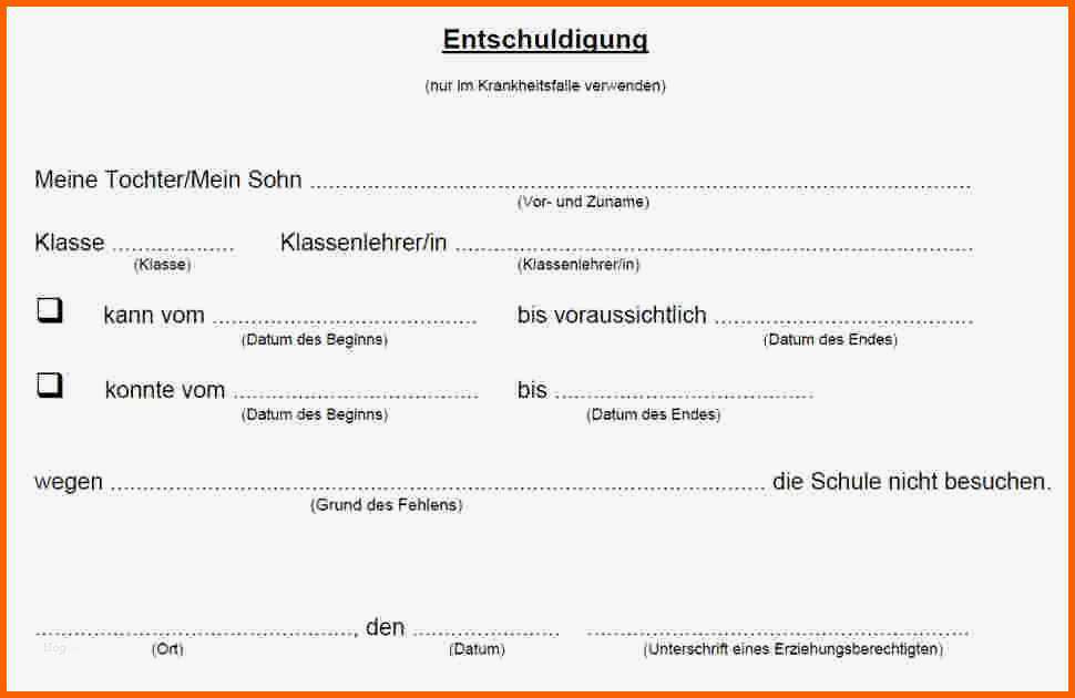 Ausgezeichnet Sportbefreiung Vorlage Schönste Charmant Entschuldigung