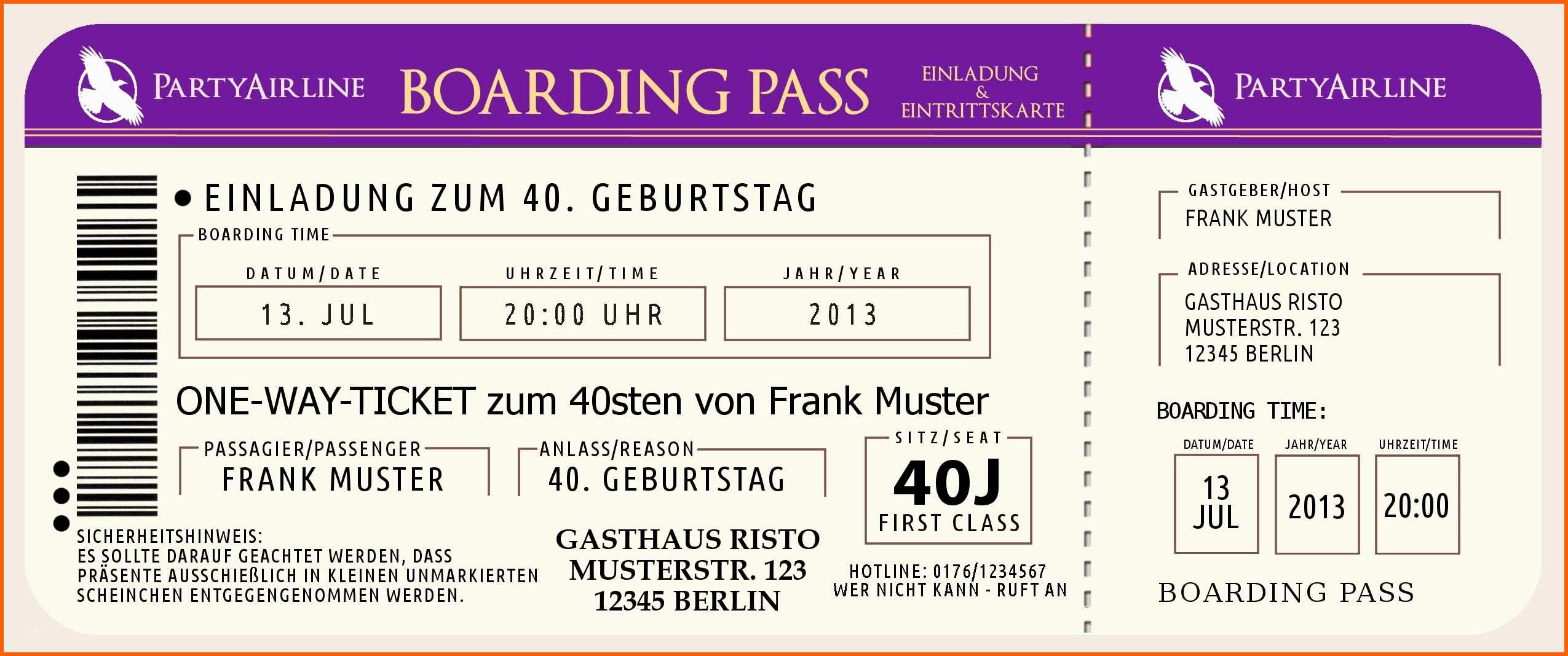 Ticket Vorlage Zum Bearbeiten Für Creative Ticket Vorlage